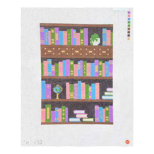 Saturnalia Stitching Bookish E-Reader Case Needlepoint Canvas