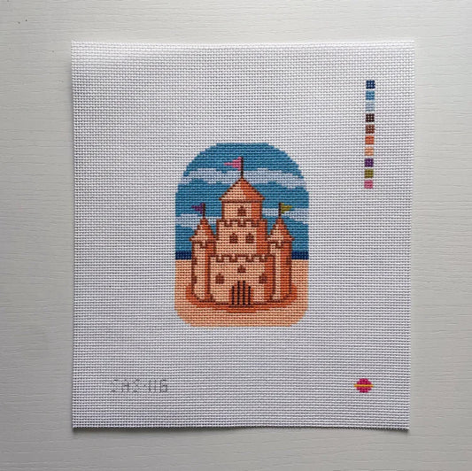 Saturnalia Stitching Building Sandcastles Needlepoint Canvas