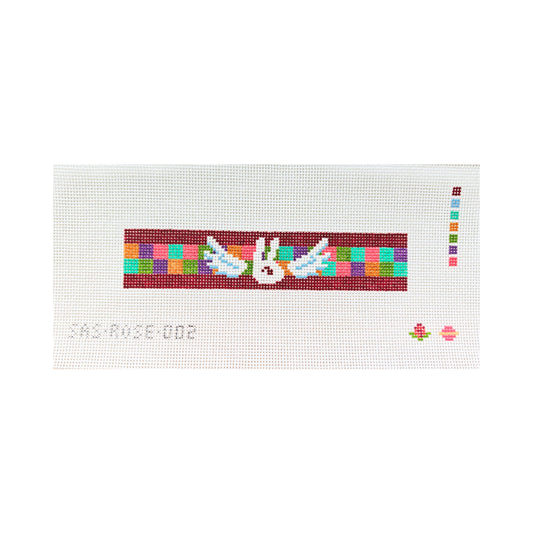 Saturnalia Stitching Bunny Bookmark Needlepoint Canvas