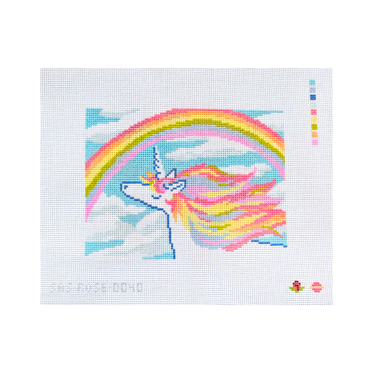 Saturnalia Stitching Dazzling Unicorn Needlepoint Canvas