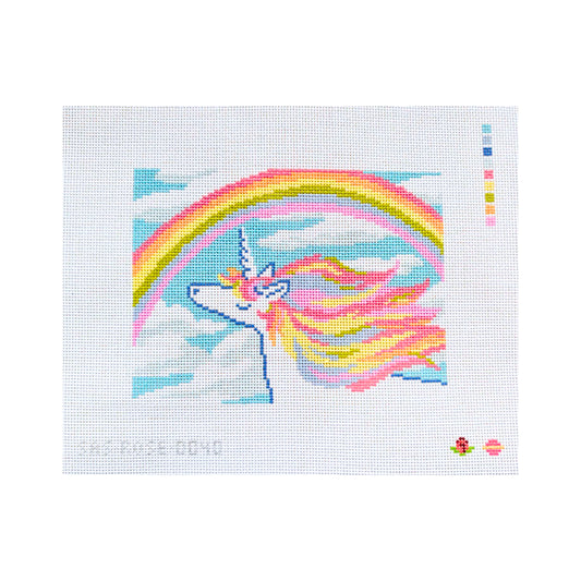 Saturnalia Stitching Dazzling Unicorn Needlepoint Canvas