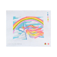 Saturnalia Stitching Dazzling Unicorn Needlepoint Canvas
