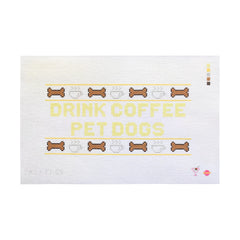 Saturnalia Stitching The City Stitcher Drink Coffee Pet Dogs Needlepoint Canvas