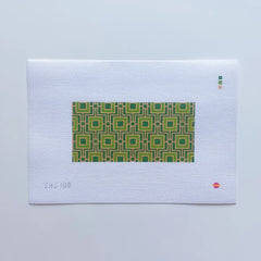 Saturnalia Stitching Emerald Clutch Insert Needlepoint Canvas