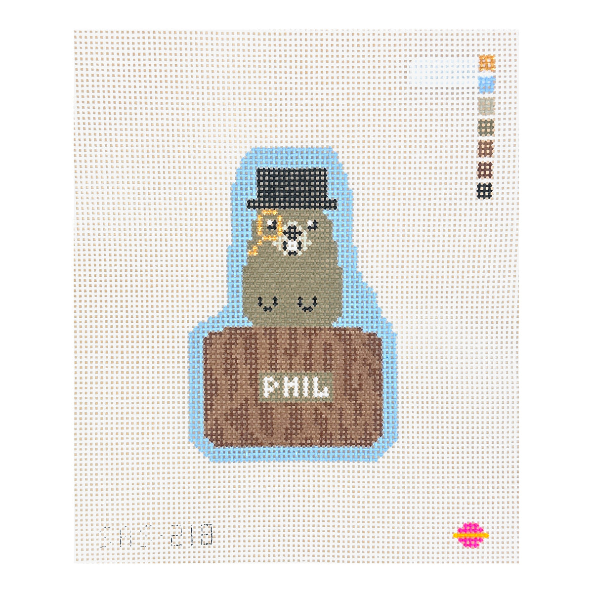 Saturnalia Stitching Fancy Phil Needlepoint Canvas
