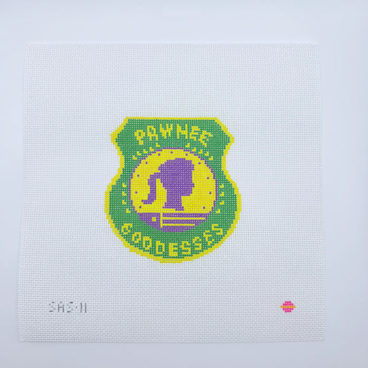 Saturnalia Stitching Goddess Patch Needlepoint Canvas