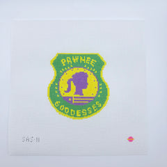 Saturnalia Stitching Goddess Patch Needlepoint Canvas