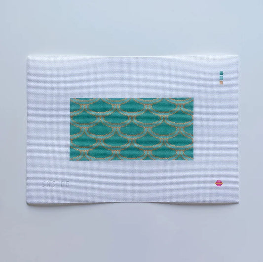 Saturnalia Stitching Mermaid Clutch Insert Needlepoint Canvas