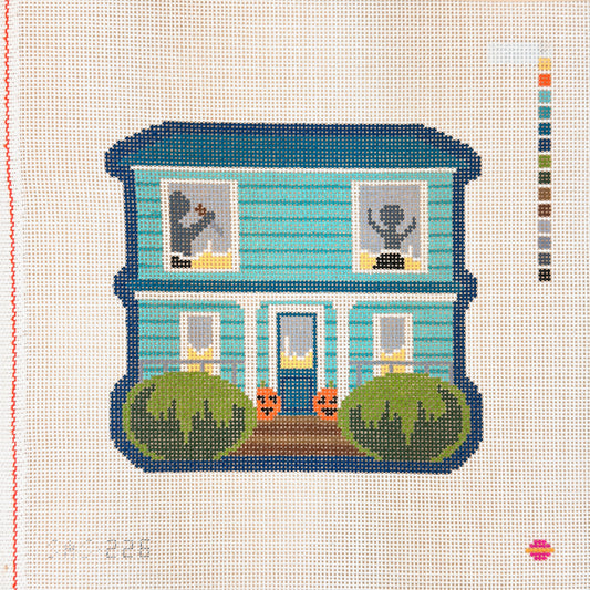 Saturnalia Stitching Michael's House Needlepoint Canvas - 13M