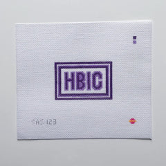 Saturnalia Stitching Mini Purple HBIC Needlepoint Canvas