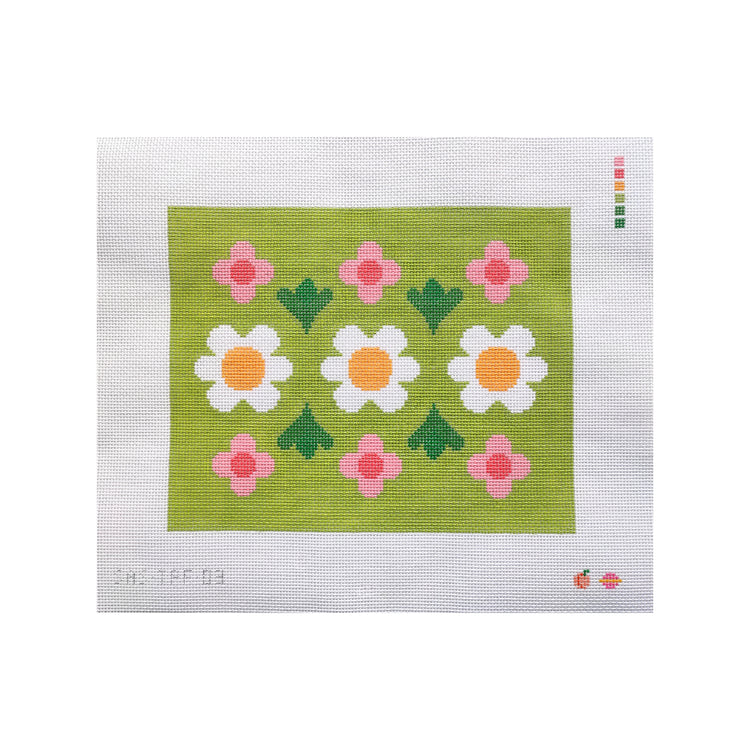 Saturnalia Stitching Nana's Favorite Flowers Needlepoint Canvas