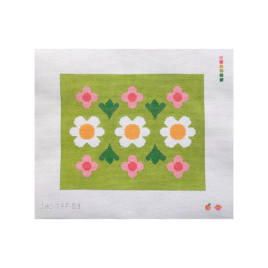 Saturnalia Stitching Nana's Favorite Flowers Needlepoint Canvas