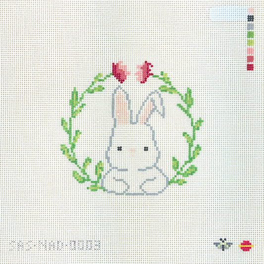 Saturnalia Stitching Needlepoint After Dark Floppy Ear Bunny Needlepoint Canvas
