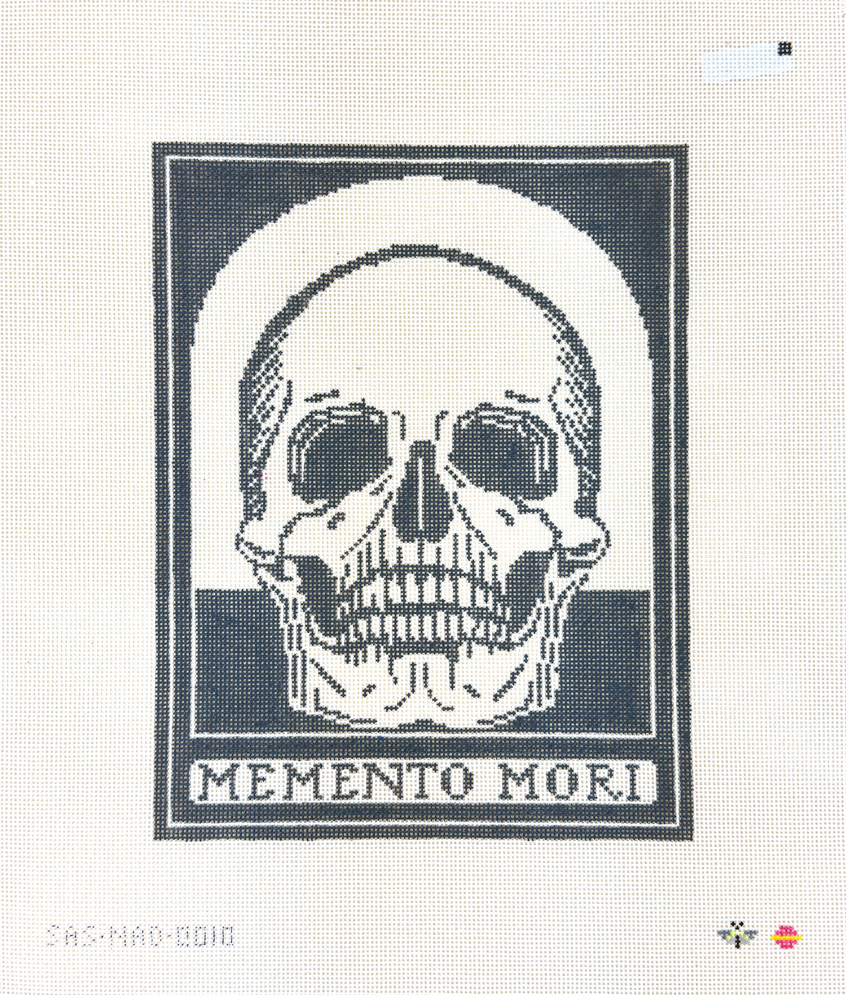 Saturnalia Stitching Needlepoint After Dark Momento Mori Needlepoint Canvas