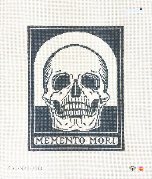 Saturnalia Stitching Needlepoint After Dark Momento Mori Needlepoint Canvas