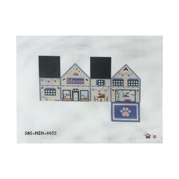 Saturnalia Stitching Nine Lives Needlepoint 3D Cat Shop Needlepoint Canvas