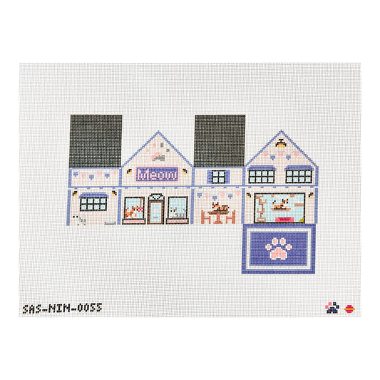 Saturnalia Stitching Nine Lives Needlepoint 3D Cat Shop Needlepoint Canvas