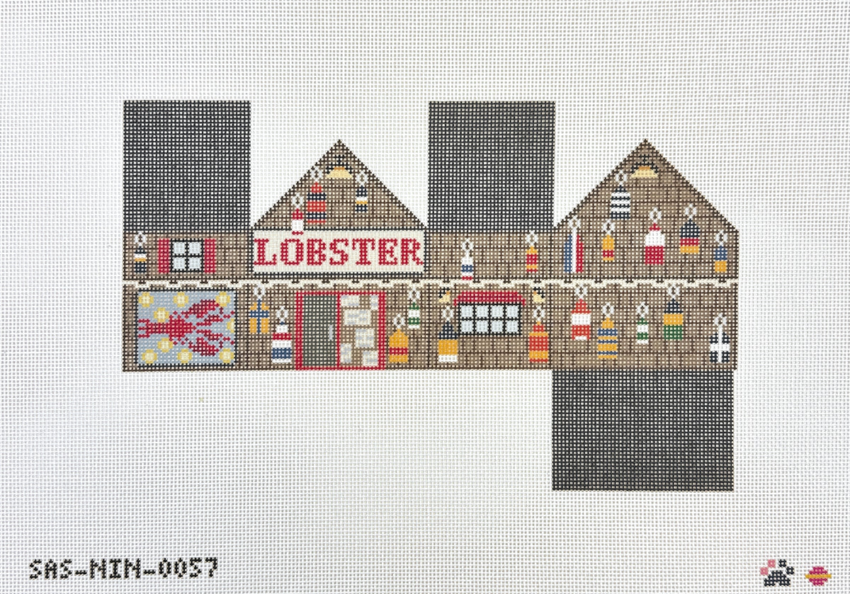 Saturnalia Stitching Nine Lives Needlepoint 3D Lobster Shack Needlepoint Canvas