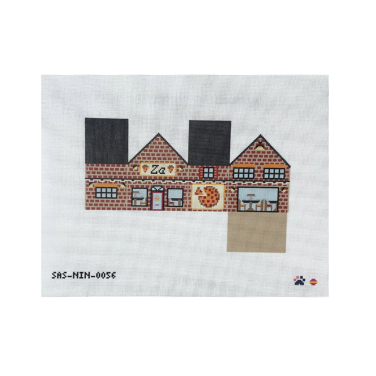Saturnalia Stitching Nine Lives Needlepoint 3D Pizza Shop Needlepoint Canvas