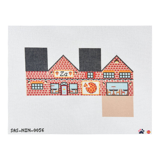 Saturnalia Stitching Nine Lives Needlepoint 3D Pizza Shop Needlepoint Canvas