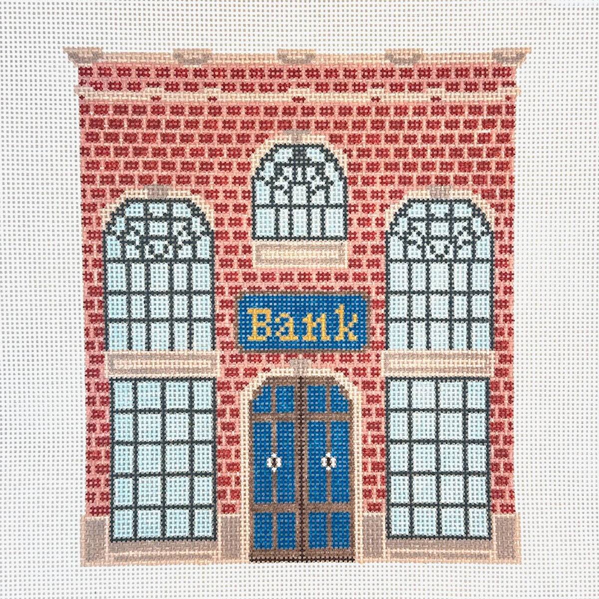Saturnalia Stitching Nine Lives Village Needlepoint Bank Needlepoint Canvas