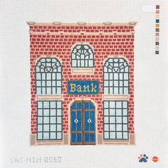 Saturnalia Stitching Nine Lives Village Needlepoint Bank Needlepoint Canvas