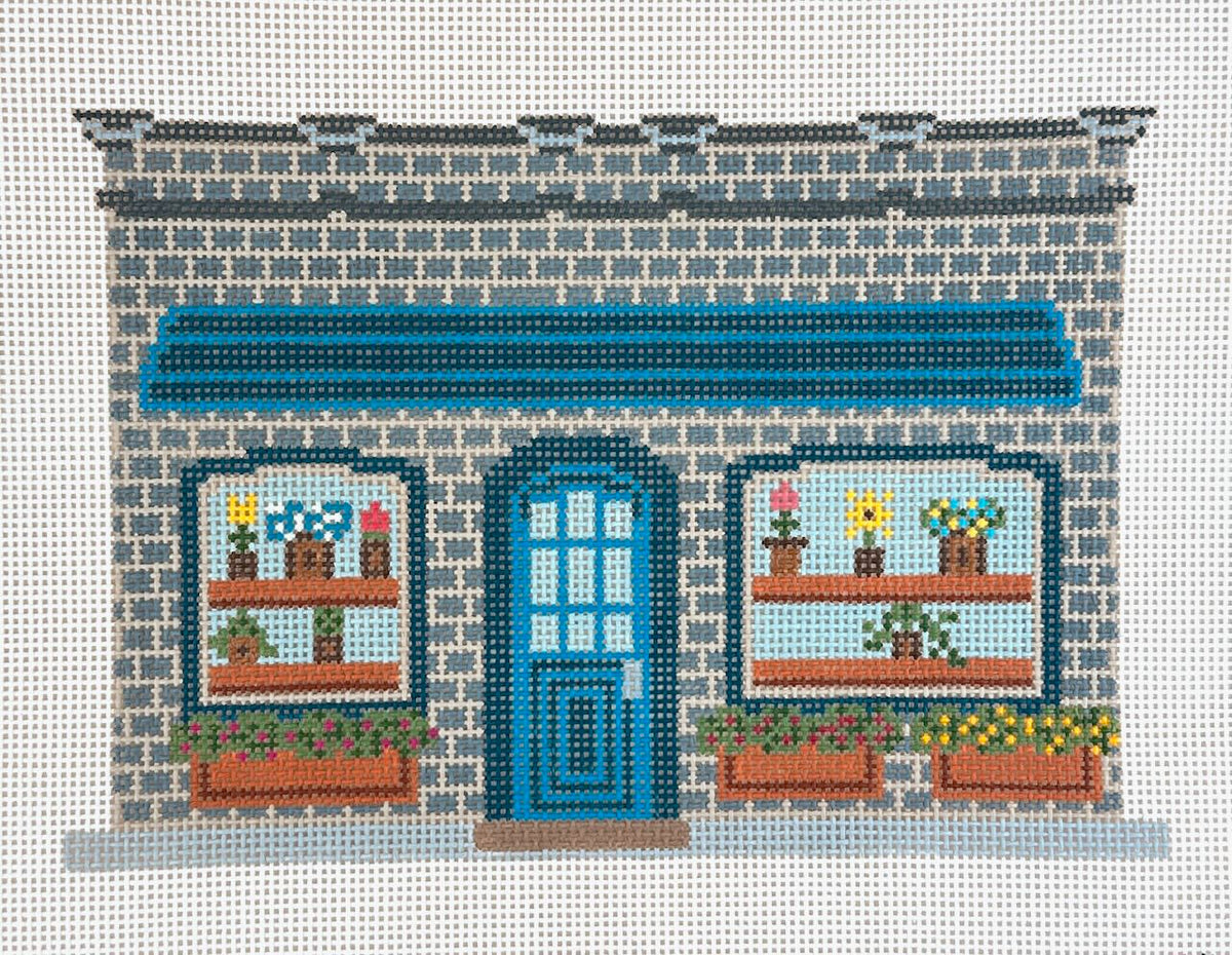 Saturnalia Stitching Nine Lives Village Needlepoint Plant Store Needlepoint Canvas