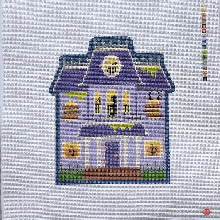 Saturnalia Stitching Norman's House Needlepoint Canvas - 13M