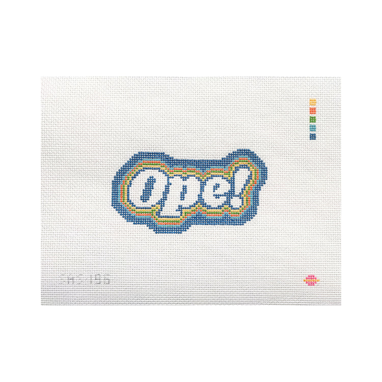 Saturnalia Stitching Ope! Needlepoint Canvas