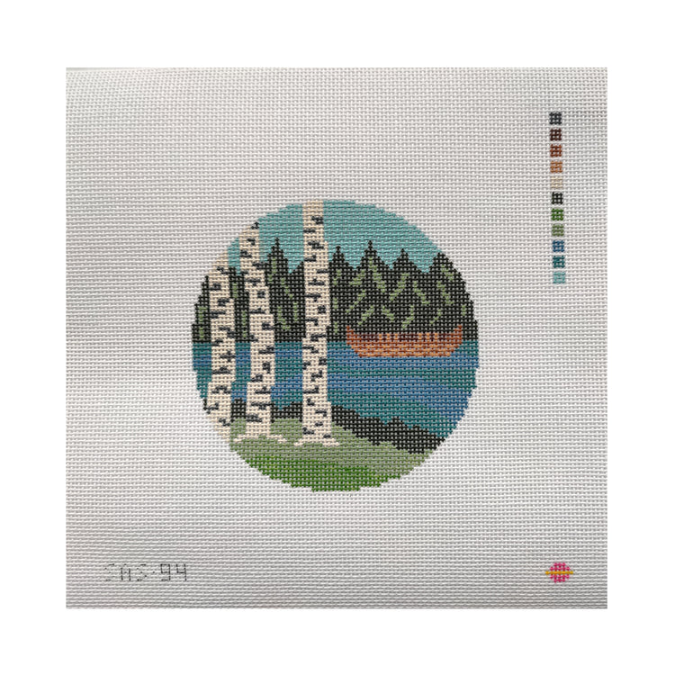 Saturnalia Stitching Peaceful Paddle Needlepoint Canvas