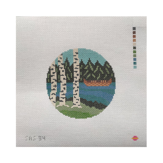 Saturnalia Stitching Peaceful Paddle Needlepoint Canvas