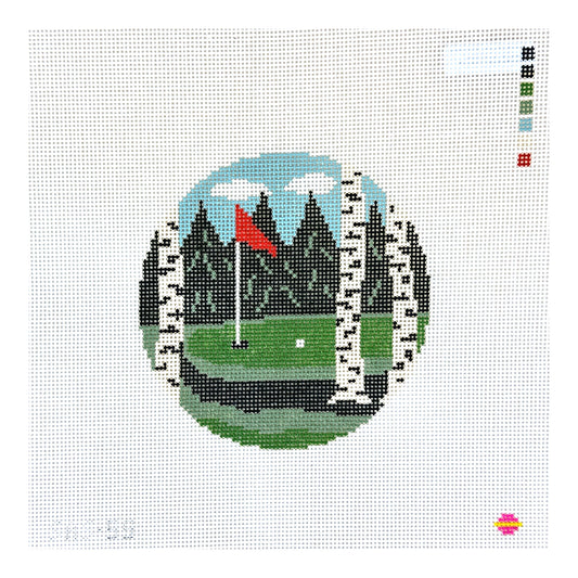 Saturnalia Stitching Perfect Shot Needlepoint Canvas