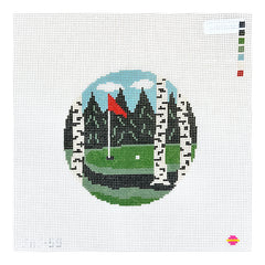 Saturnalia Stitching Perfect Shot Needlepoint Canvas