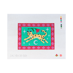 Saturnalia Stitching Rose Acolyte Cheetah Tapestry Needlepoint Canvas