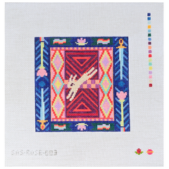 Saturnalia Stitching Rose Acolyte Leaping Bunny Tapestry Needlepoint Canvas