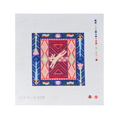 Saturnalia Stitching Rose Acolyte Leaping Bunny Tapestry Needlepoint Canvas