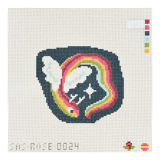 Saturnalia Stitching Rose Acolyte Noodle Dragon Needlepoint Canvas