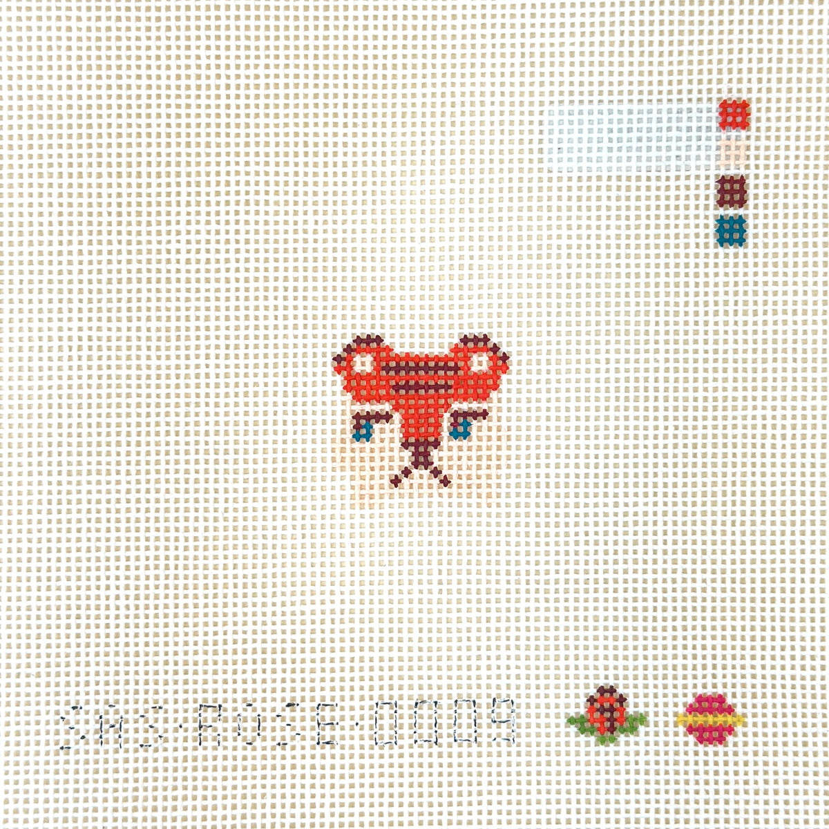 Saturnalia Stitching Rose Acolyte Tiny Tiger Needlepoint Canvas