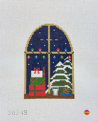 Saturnalia Stitching Santa's Skies Needlepoint Canvas - 13M