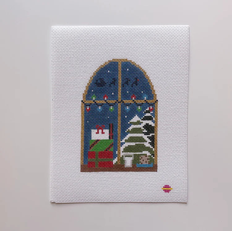 Saturnalia Stitching Santa's Skies Needlepoint Canvas - 18M