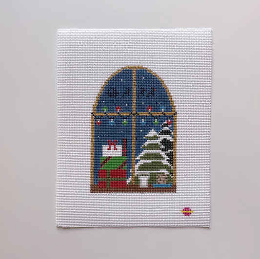 Saturnalia Stitching Santa's Skies Needlepoint Canvas - 18M