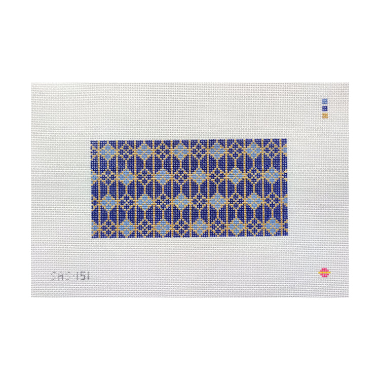 Saturnalia Stitching Sapphire Clutch Insert Needlepoint Canvas