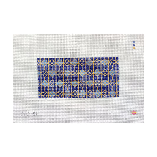 Saturnalia Stitching Sapphire Clutch Insert Needlepoint Canvas