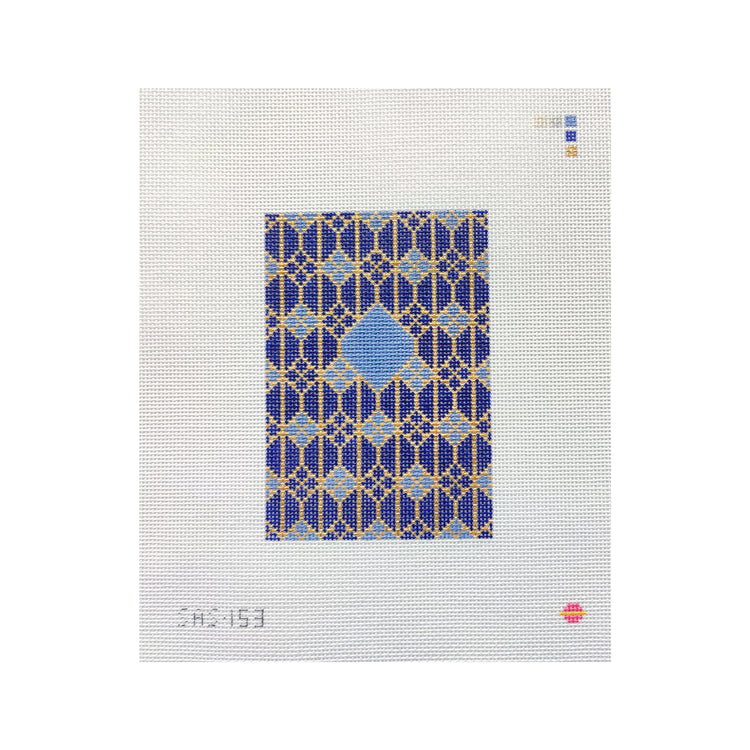 Saturnalia Stitching Sapphire Passport Needlepoint Canvas