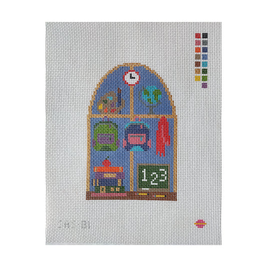 Saturnalia Stitching Schooltime Skies Needlepoint Canvas - 13M