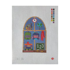 Saturnalia Stitching Schooltime Skies Needlepoint Canvas - 18M