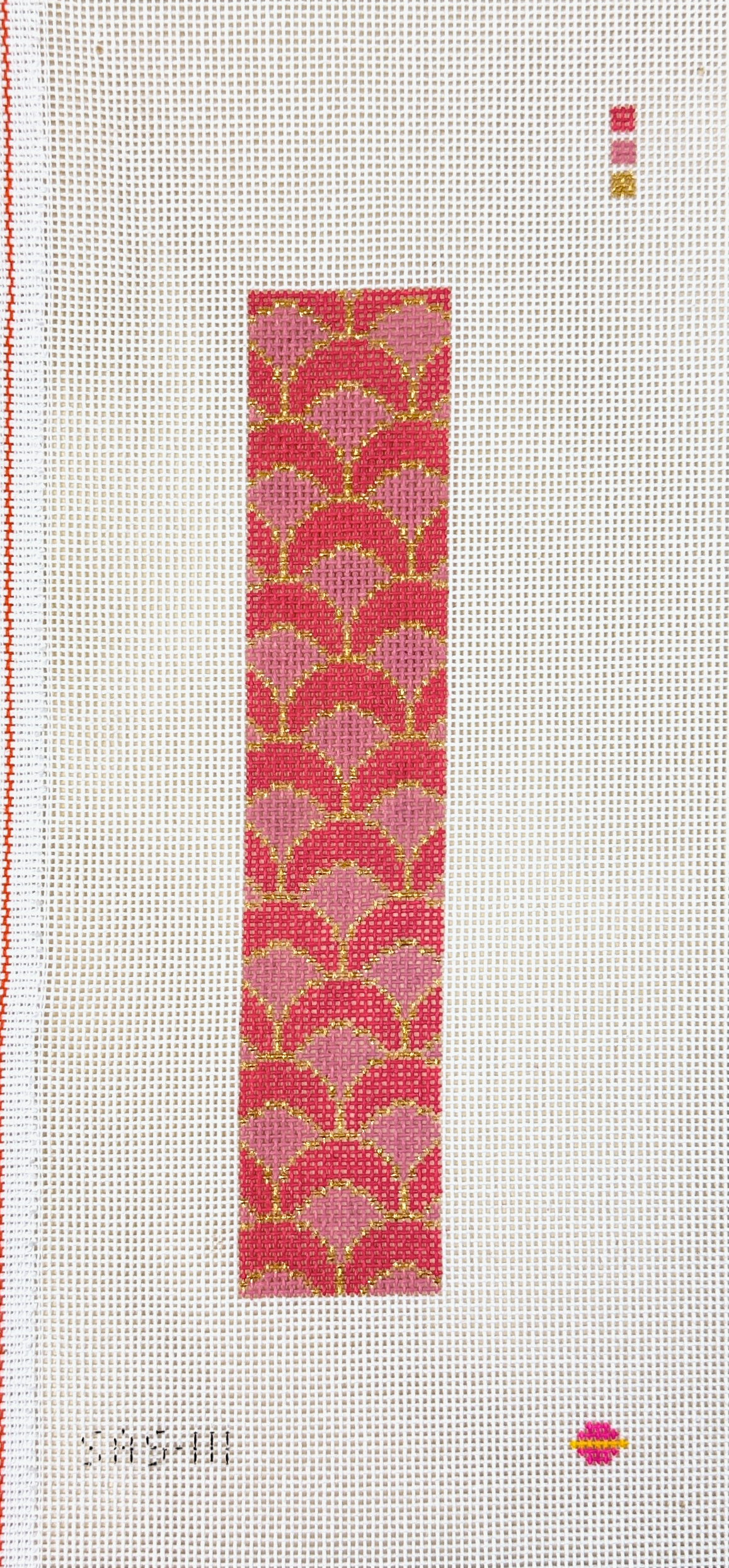 Saturnalia Stitching Seashell Key Fob Needlepoint Canvas