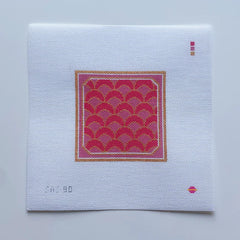 Saturnalia Stitching Seashell Square Needlepoint Canvas