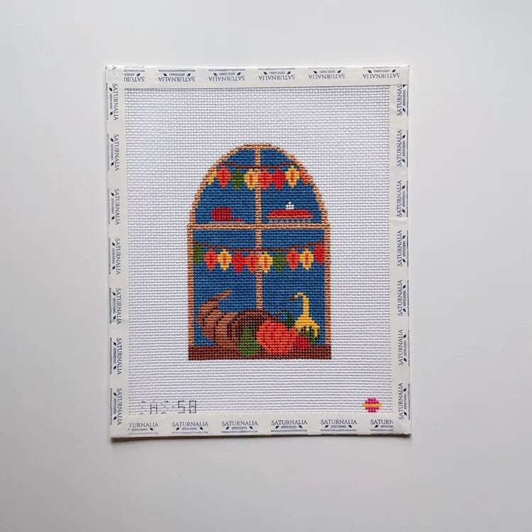 Saturnalia Stitching Serving Skies Needlepoint Canvas - 18M