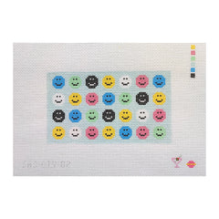 Saturnalia Stitching Smile On Clutch Needlepoint Canvas